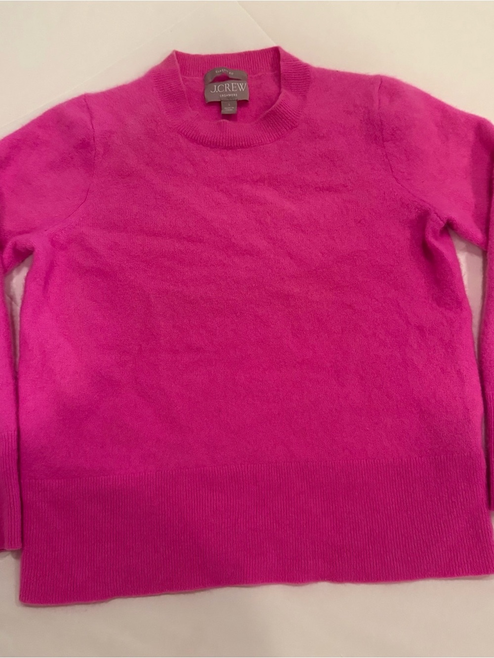 J. Crew Pink Cashmere Sweater